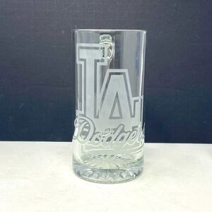 LA Dodgers Large Clear Glass Beer/Soda Mug